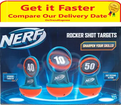 NERF ELITE Target Rocker Shot Targets 3 X Pack With Rocking And Spinning Action • $29.90