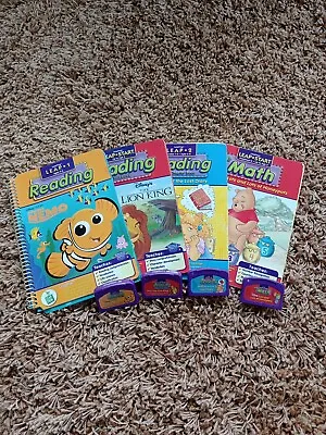 4 Leapfrog Leap Pad Books With Cartridges Ages 4-8 Learning Leap Plus • £10