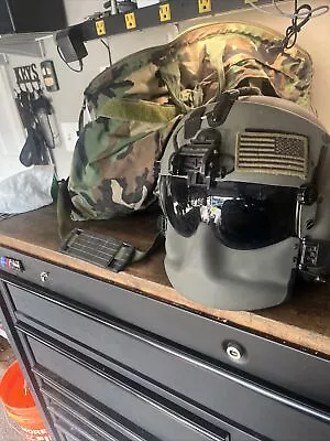 Real Gentex Hgu56p Helicopter Pilot Flight Helmet Fully Equipped Sized Large • $520