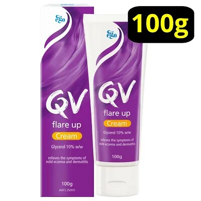 QV Flare Up Cream 100g Eczema & Dermatitis Relief Moisturises Dry Skin Ego • $20.19