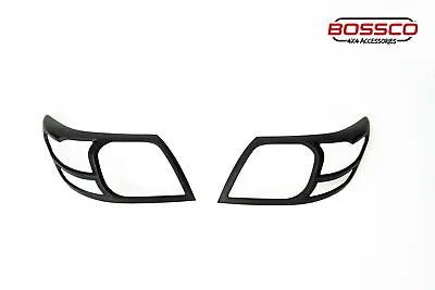 Front Black Headlight Head Light Trim Covers Suitable For Toyota Hilux 2012-2015 • $37.99