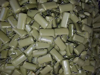 50pcs NOS MULLARD MUSTARD CAPS 220nF / 0.22uF / 100V GREAT DEAL ! GUITAR TONE! • $58.79