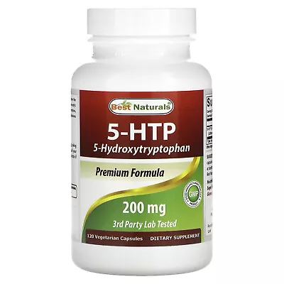 5-HTP (5-Hydroxytryptophan) 200 Mg 120 Vegetarian Capsules • $20.14