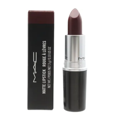 MAC Matte Lipstick Diva Burgundy Lip Stick Long Lasting Vibrant Mac Makeup • £19