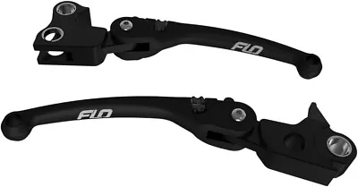 Flo MX Motorcycle Black Handlebar Lever Set 1996-2017 Harley Dyna Softail Models • $178.95