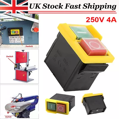 250V 4A IP54 5E4 Universal Replacement KJD6 On/Off Switch Part Woodworking Tool • £8.45