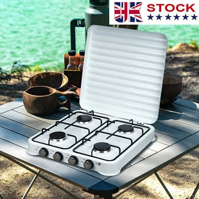 Portable Gas Stove 4 Burner LPG Cooker Cooktop MAG  Outdoor Camping Caravan  • £44.38