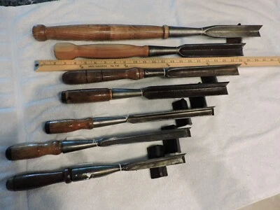 £422.24 • Buy Timber Framing Corner Chisels/lot Of 7