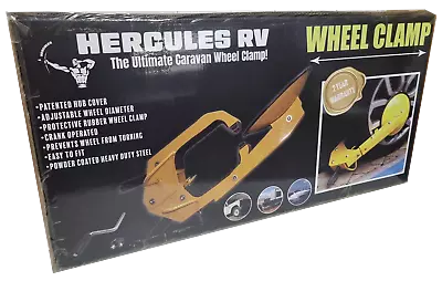 Hercules Wheel Clamp Heavy Duty Anti Theft Caravan Lock Trailer Security Parts • $244