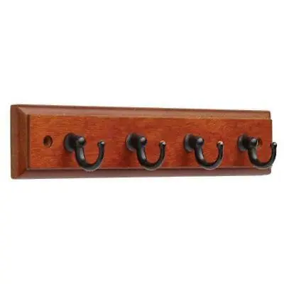 139632 8 3/4  Dark Caramel W/ Bronze & Copper  4 Hook Key Rail • $11.65