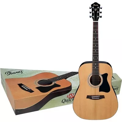 *OPEN BOX* Ibanez 6 String Acoustic Guitar Pack Ambidextrous Natural (IJV50) • $149.99