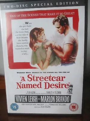 A Streetcar Named Desire DVD Drama (2007) Vivien Leigh Marlon Brando 2 Disc Ed • £4.26