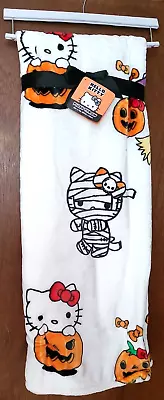 Sanrio NEW Hello Kitty White Halloween Mummy Plush Throw Fleece Blanket • $110