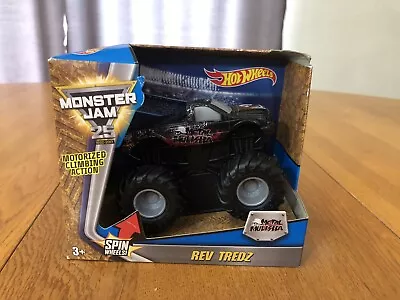 New Hot Wheels Monster Jam 25 Metal Mulisha Rev Tredz Nib Monster Truck • $15