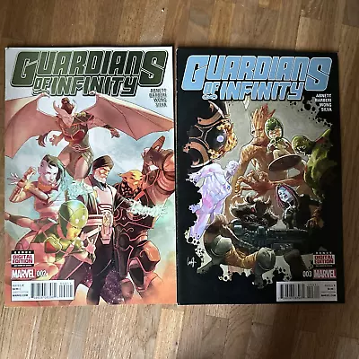 Original US Marvel Comics Guardians Of Infinity #2-4 (2016) • £4.52