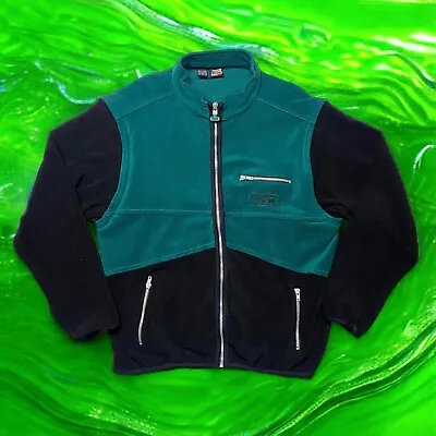 Vintage Mountain Dew Soda Advertising 90s Fleece Jacket Convertible Vest Size XL • $47.99