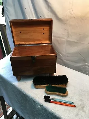 Vintage Griffin Shine Master Shoe Shine Box With Extras Brushs • $40.50