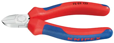 Knipex 72 02 125 Flush Cut Diagonal Side Cutters For Lead Plastics Cable Ties • £29.99