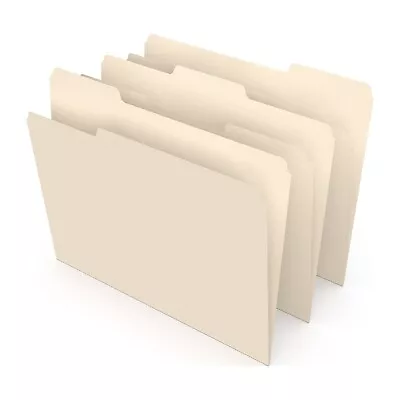 MyOfficeInnovations Manila File Folders Letter 3 Tab Assorted Position 500/Box • $47.12