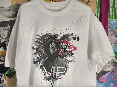 Y2K Tech N9ne Sickology 101 VIP Signed By Krizz Kaliko Kutt Calhoun T-shirt XL • $40