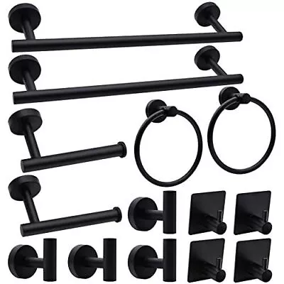 Bathroom Accessory Set Bathroom Sets Accessories Matte Black Bathroom   • $38.55