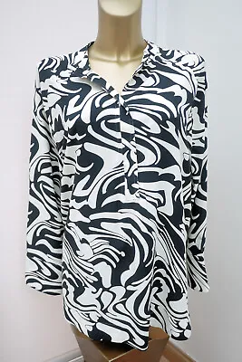 M & S Collection Top  Blouse Shirt Black / White  Marks Spencer • £10.99