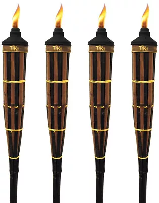 Royal Polynesian Bamboo Torch Dark Finish 60 In. Durable Construction Pack Of 4 • $48.90