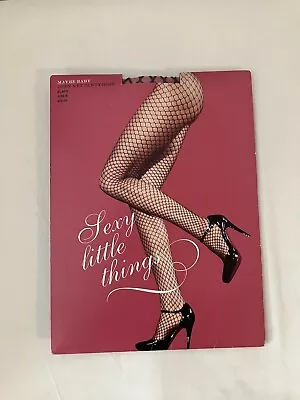 NEW Victoria’s Secret Sexy Little Things Black Net Pantyhose Maybe Baby Sz B • $15