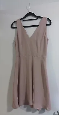 $15 • Buy Mango Women’s Light Pink Lace Back Dress