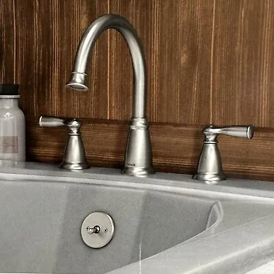 Moen Banbury Roman Tub Faucet Brushed Nickel 2-Handle (86924SRN) Spot Relief • $78.30