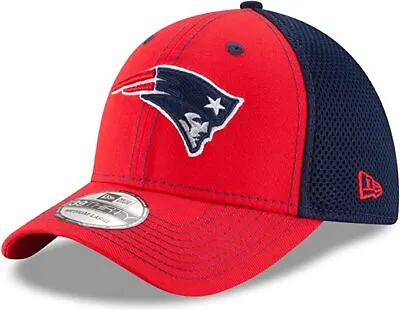 New Era New England Patriots 39THIRTY Team Front Neo Fitted Cap Hat S/M Freeship • $24.45