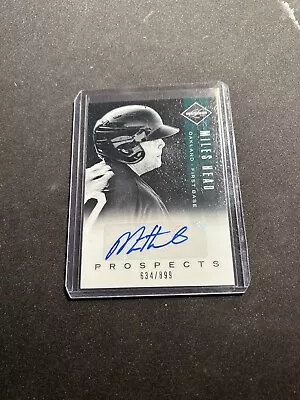 Miles Head 2011 Limited Rookie Autograph Auto Mint Rc Sp Oakland A's /899 • $4.95