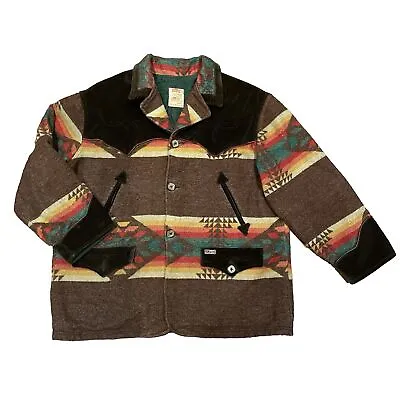 Chipie France 50s Style Vintage Roy Rogers Trigger Navajo Lumberjack Jacket XL • £274.95