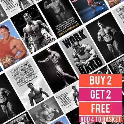 Arnold Schwarzenegger Bodybuilding Poster Prints Mr Universe BUY 2 GET 2 FREE • £9.99