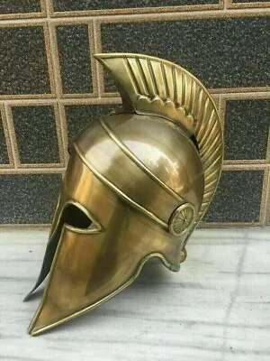 Medieval Helmet Greek Corinthian Armor Knight Spartan Cosplay Helmet Halloween • $99