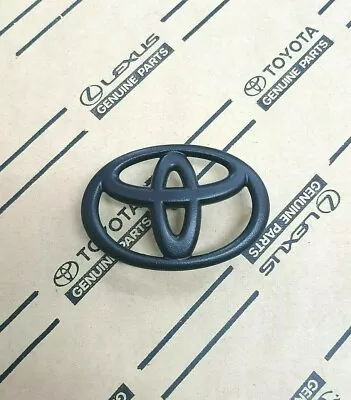 Matt Black Toyota Logo Emblem With Steering Weel 6.5 Cm For Vigo Revo Altis  • $13.50