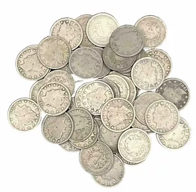 Lot Of (10) Random Dates Liberty V Nickels In Average Condition • $16.77