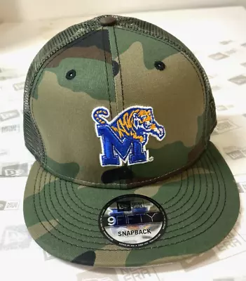 Memphis State Tigers New Era NCAA Camo Trucker 9Fifty Snapback Hat~ Camo • $29.99