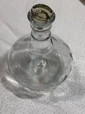 Vintage Bottle Neck Glass Fly Catcher With Glass Stopper • $49.99