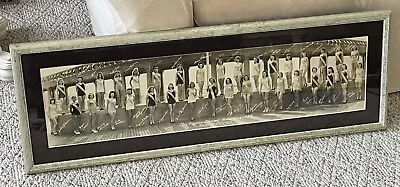 Vintage WW2 1944 Miss America Pageant Panoramic Photo Atlantic City NJ Pro Frame • $840