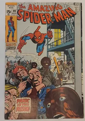 Amazing Spider-man #99 Panic In The Prison! 1971 • $50
