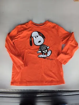 Hanna Andersson Long Sleeve T- Shirt Size 130 Snoopy Peanuts Halloween • $20