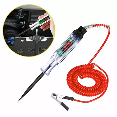 Car Circuit Tester Pen Auto Fuse Test Probe Light Tool For 6V 12V 24V DC Voltage • $10.44