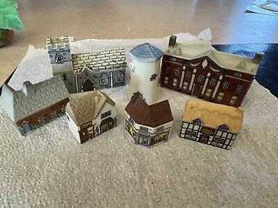 Vtg Whimsy Wade England Village Houses/windmill 8 Pieces • $35