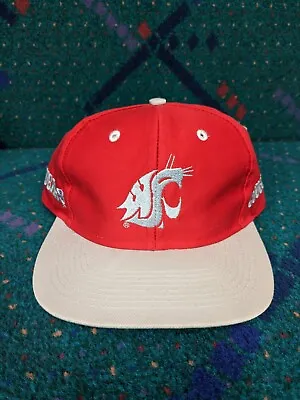 Vintage 1990s Competitor Washington State Cougars Snapback Hat Wazzu WSU Pac-12 • $617.25