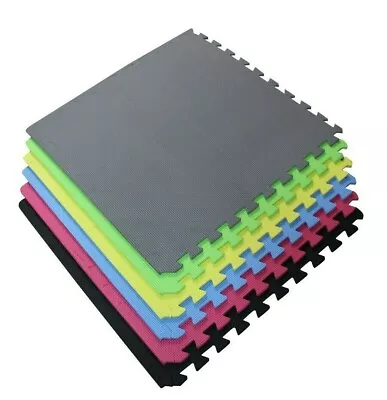  Interlocking Eva Soft Foam Exercise Floor Mats Garage Office Kids Play • £21.95