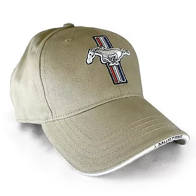 Ford Mustang Logo Beige Baseball Hat • $32.02