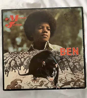 1972 RARE Michael Jackson Ben 12” Vinyl LP M 755L First Pressing ~ RAT COVER • $27.89
