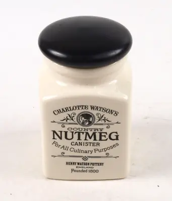 Charlotte Watson Country Collection Herb/Spice Canister - NUTMEG • £11.50