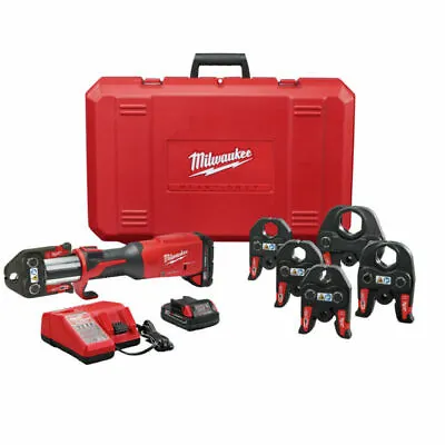 Milwaukee Crimp Tool 2922-22 Pro Press 2 M18 Battery 6 Jaws Force Logic Kit New • $2899